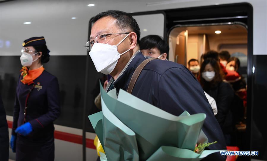 CHINA-WUHAN-RAILWAY-INBOUND SERVICE-RESUMPTION (CN)