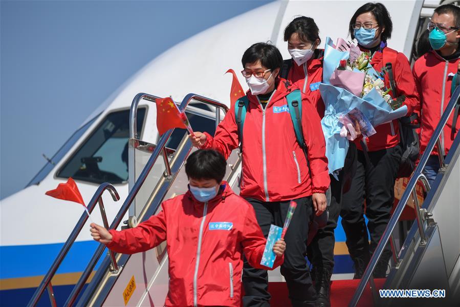 CHINA-LIAONING-SHENYANG-MEDICAL WORKERS-RETURN FROM HUBEI (CN)