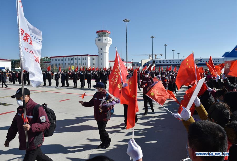 CHINA-JILIN-MEDICAL TEAM-RETURN FROM HUBEI (CN)