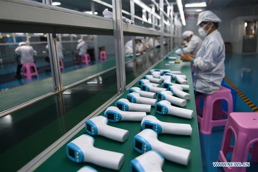 CHINA-HAINAN-MEDICAL SUPPLIES-FOREHEAD THERMOMETER-PRODUCTION (CN)