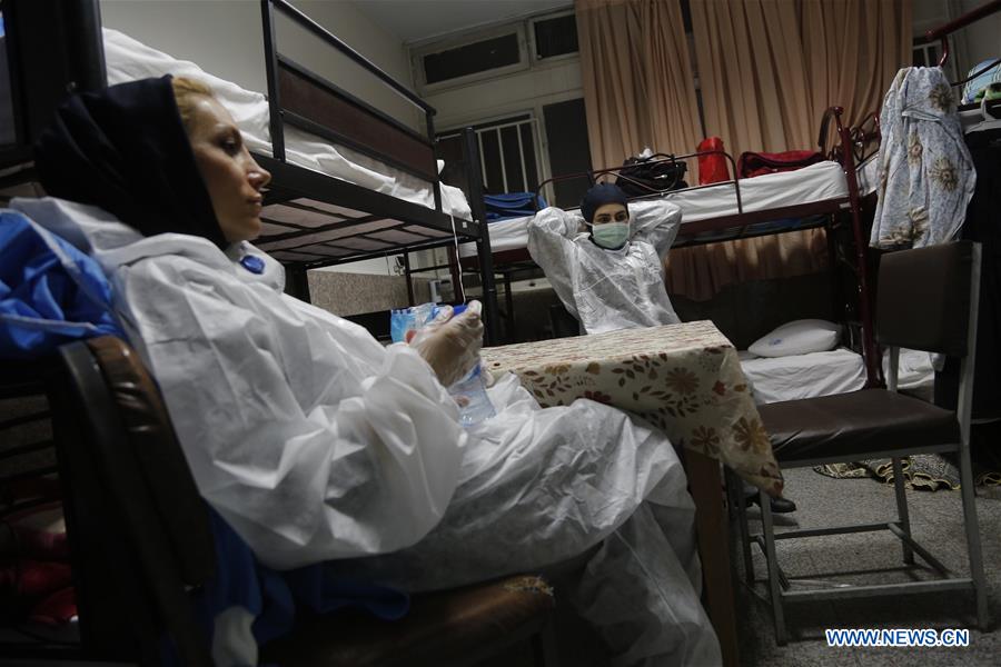 IRAN-TEHRAN-COVID-19-MEDICAL PERSONNEL