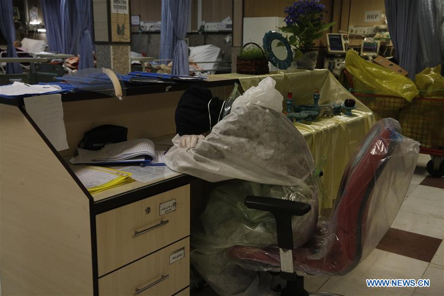 IRAN-TEHRAN-COVID-19-MEDICAL PERSONNEL