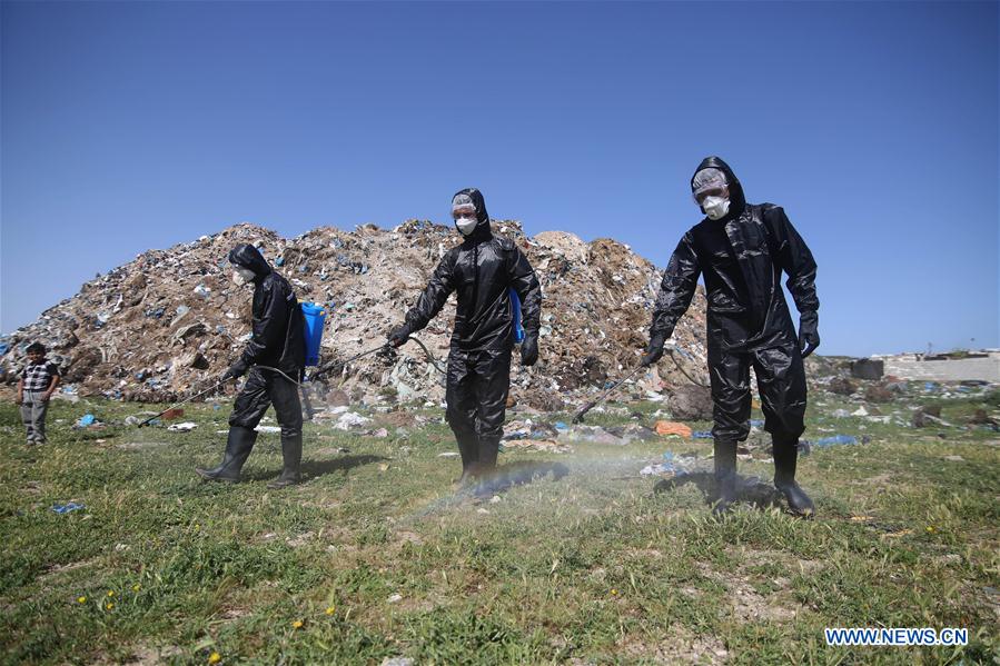 MIDEAST-GAZA-COVID-19