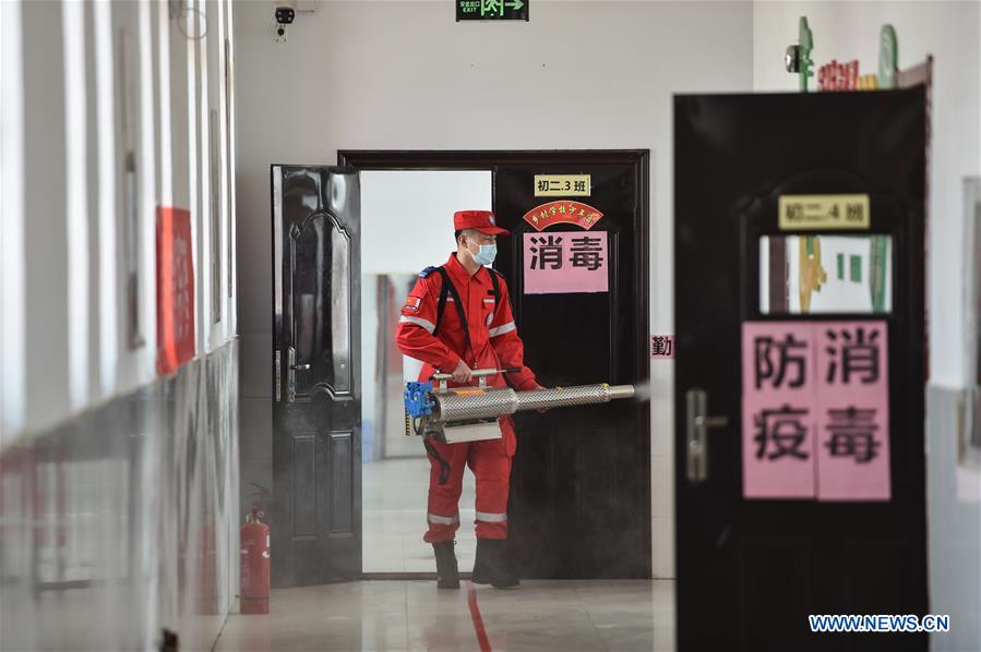 CHINA-INNER MONGOLIA-HOHHOT-CLASS RESUMPTION-DISINFECTION (CN)