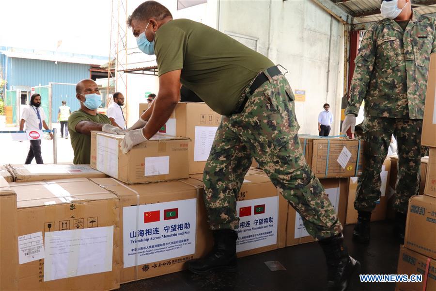 MALDIVES-MALE-COVID-19-CHINA-MEDICAL MATERIALS-AID