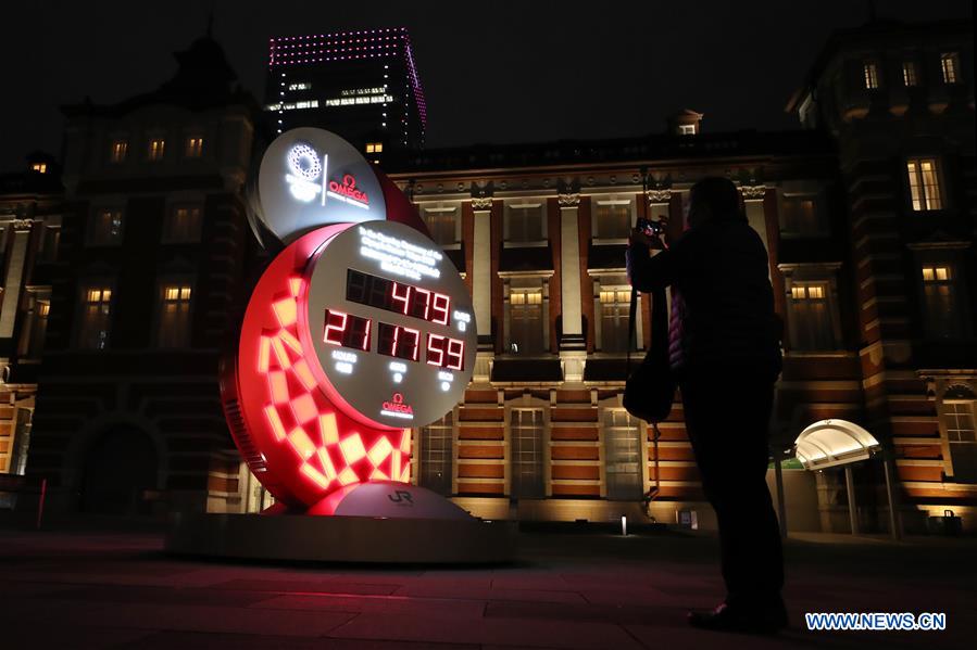 (SP)JAPAN-TOKYO-OLYMPICS-COUNTDOWN-CLOCK