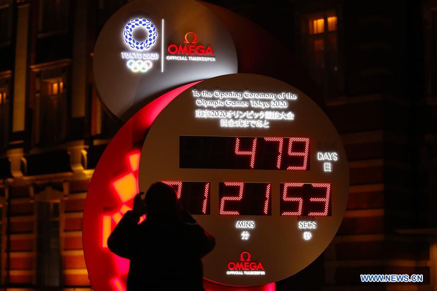 (SP)JAPAN-TOKYO-OLYMPICS-COUNTDOWN-CLOCK