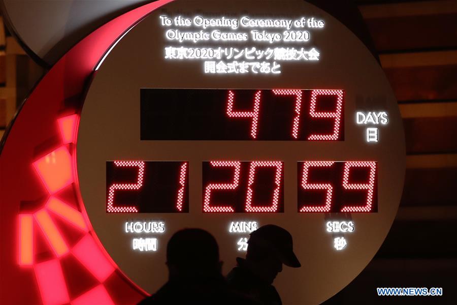 (SP)JAPAN-TOKYO-OLYMPICS-COUNTDOWN-CLOCK