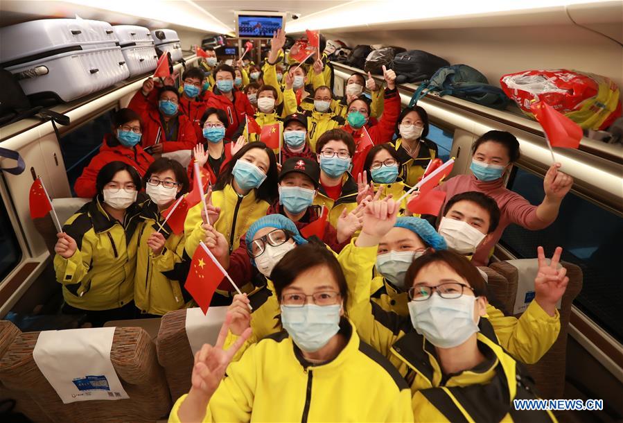 #CHINA-WUHAN-COVID-19-MEDICS FROM HUNAN PROVINCE-DEPARTURE (CN)