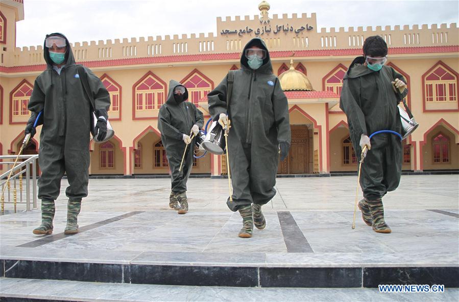 AFGHANISTAN-MEHTARLAM-COVID-19-DISINFECTION