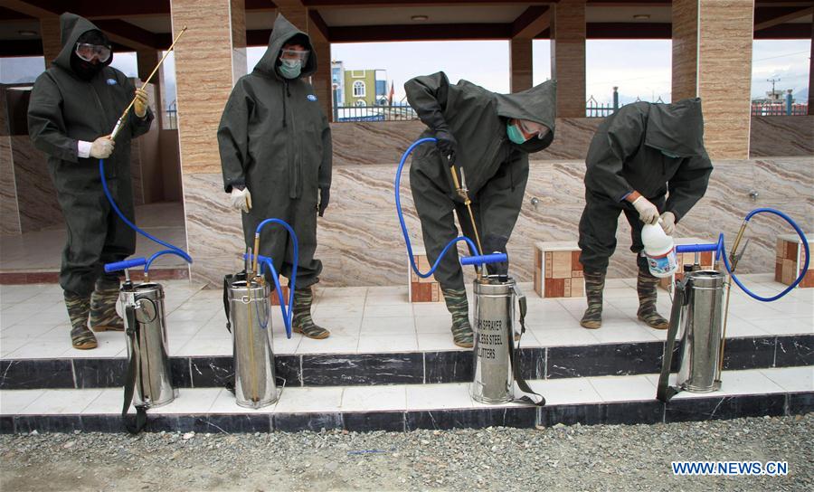 AFGHANISTAN-MEHTARLAM-COVID-19-DISINFECTION