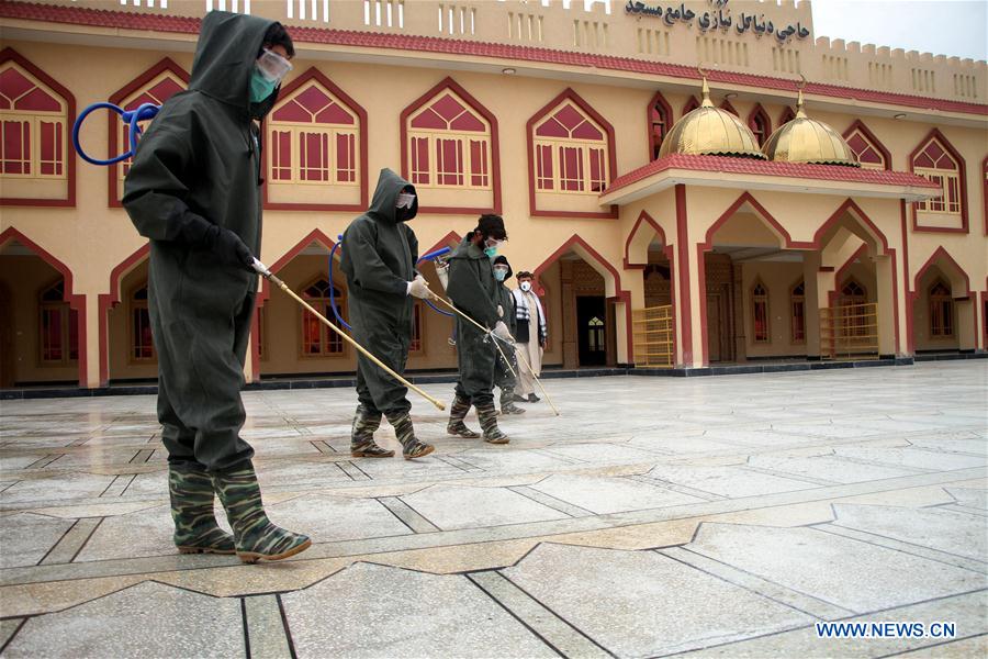 AFGHANISTAN-MEHTARLAM-COVID-19-DISINFECTION