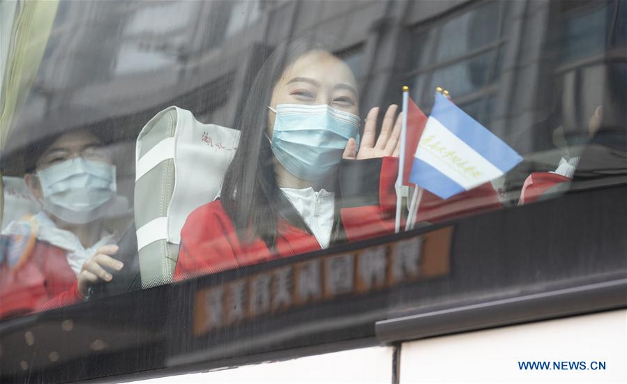 CHINA-WUHAN-MEDICAL STAFF FROM SHANDONG-RETURNING (CN)