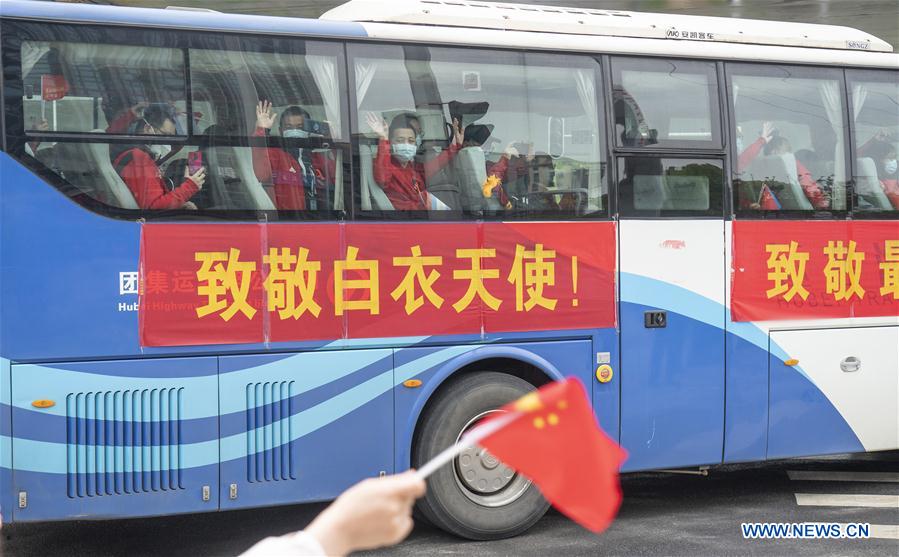 CHINA-WUHAN-MEDICAL STAFF FROM SHANDONG-RETURNING (CN)