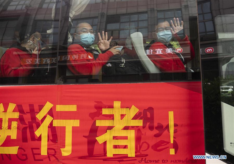 CHINA-WUHAN-MEDICAL STAFF FROM SHANDONG-RETURNING (CN)