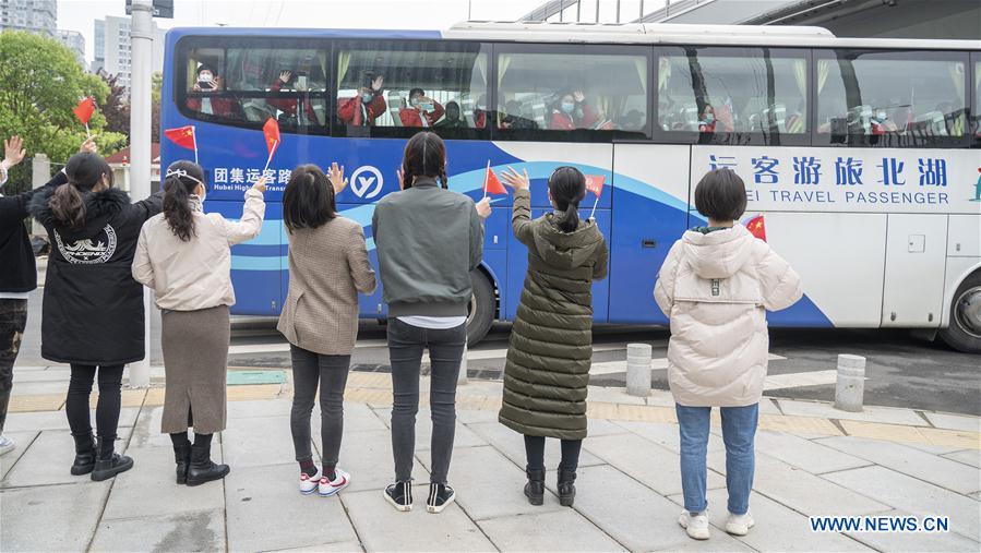 CHINA-WUHAN-MEDICAL STAFF FROM SHANDONG-RETURNING (CN)