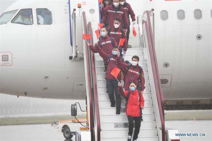 CHINA-ANHUI-MEDICAL STAFF AIDING HUBEI-RETURN (CN)