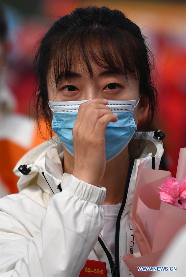 CHINA-TIANJIN-MEDICAL STAFF AIDING HUBEI-QUARANTINE-FINISH (CN)