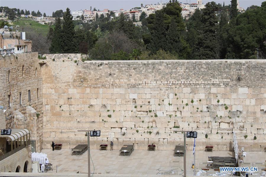 MIDEAST-JERUSALEM-COVID-19-WEST WALL