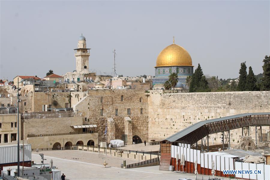 MIDEAST-JERUSALEM-COVID-19-WEST WALL