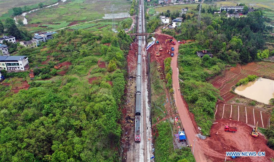 CHINA-HUNAN-CHENZHOU-TRAIN DERAILMENT-RESUMPTION (CN)