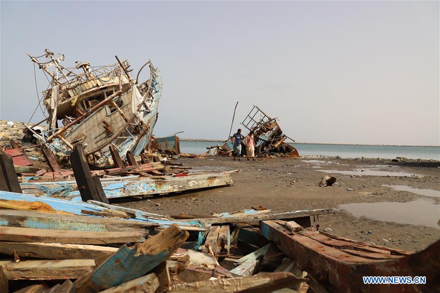 YEMEN-HAJJAH-WAR-DESTRUCTION-FISHING