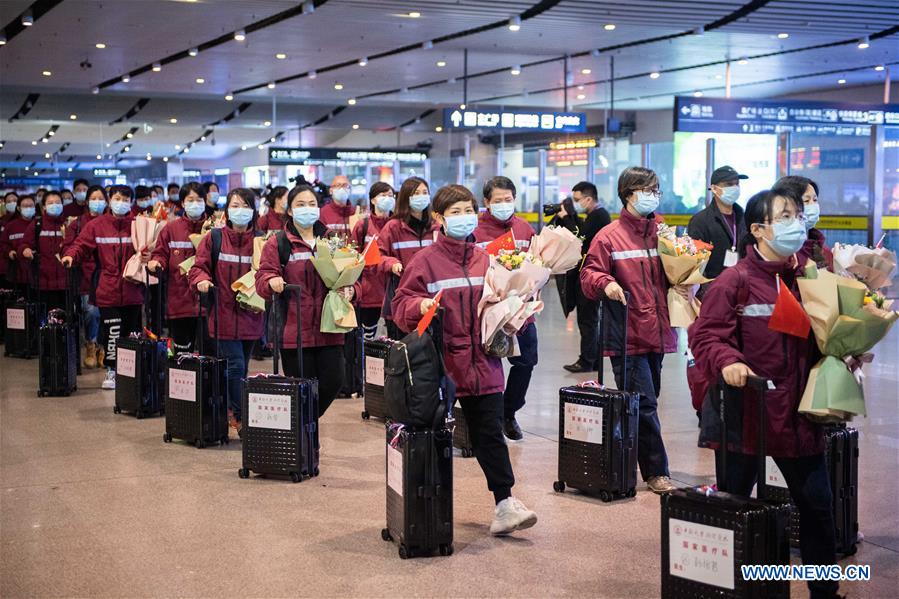 CHINA-HUNAN-CHANGSHA-MEDICAL STAFF-RETURN(CN)