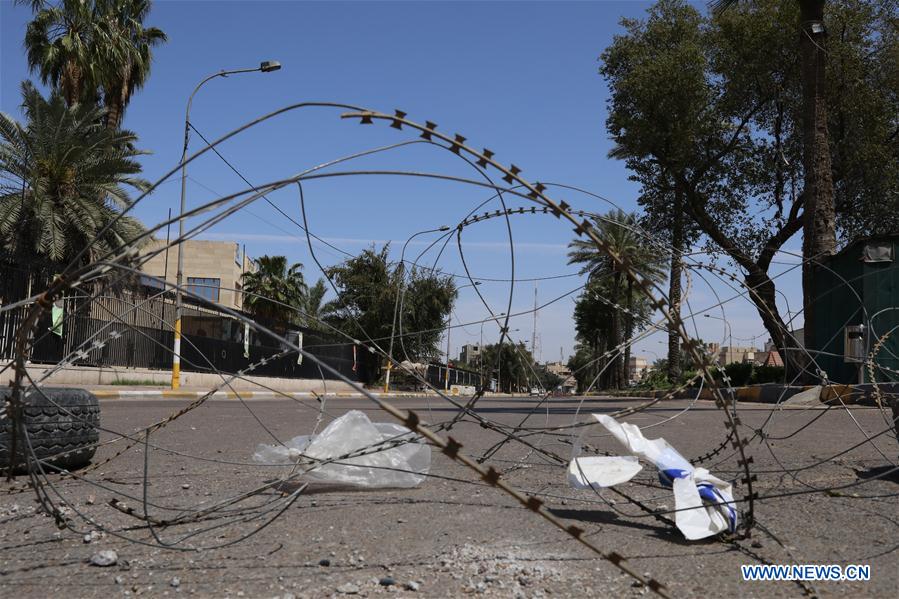 IRAQ-BAGHDAD-COVID-19-CURFEW