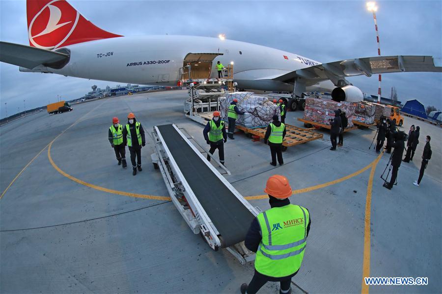 BELARUS-MINSK-COVID-19-CHINA-SUPPLIES