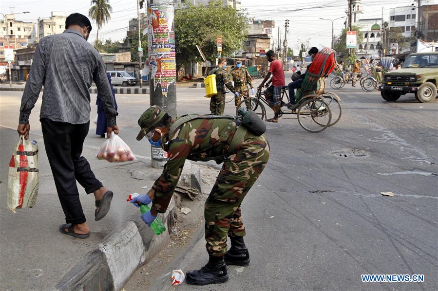 BANGLADESH-DHAKA-COVID-19-ARMY-DEPLOYMENT