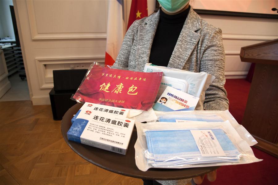 FRANCE-PARIS-COVID-19-CHINA-OVERSEAS STUDENTS-HEALTH KITS