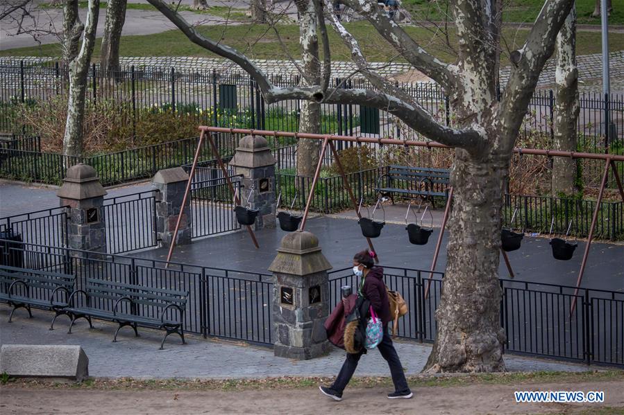 U.S.-NEW YORK-COVID-19-PLAYGROUNDS-CLOSURE
