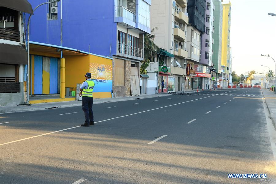MALDIVES-MALE-COVID-19-CURFEW