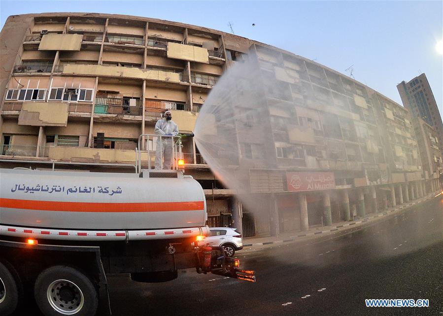 KUWAIT-KUWAIT CITY-COVID-19-DISINFECTION