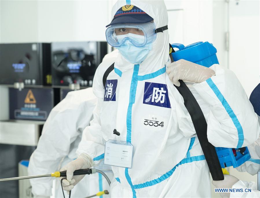 CHINA-WUHAN-AIRPORT-DISINFECTION-RESUME OPERATION-PREPARATION (CN)