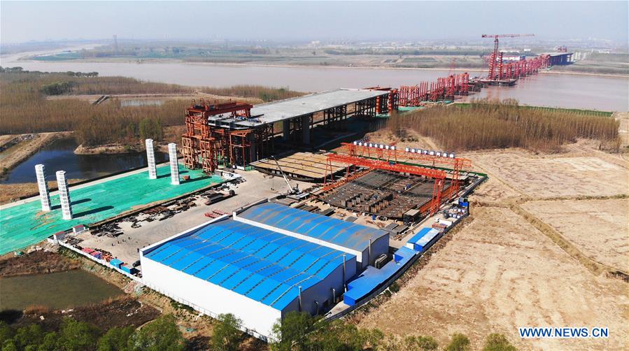 CHINA-SHANDONG-JINAN-YELLOW RIVER-BRIDGE-CONSTRUCTION (CN)