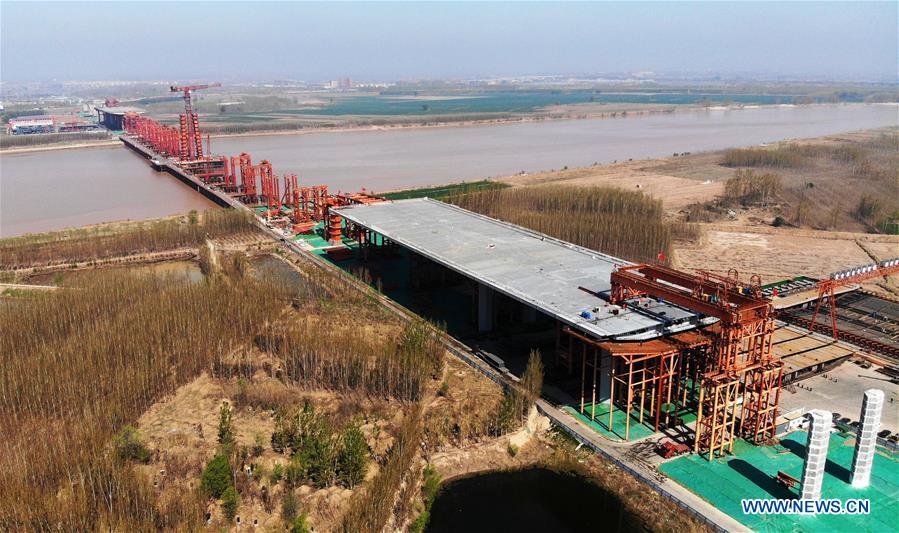 CHINA-SHANDONG-JINAN-YELLOW RIVER-BRIDGE-CONSTRUCTION (CN)