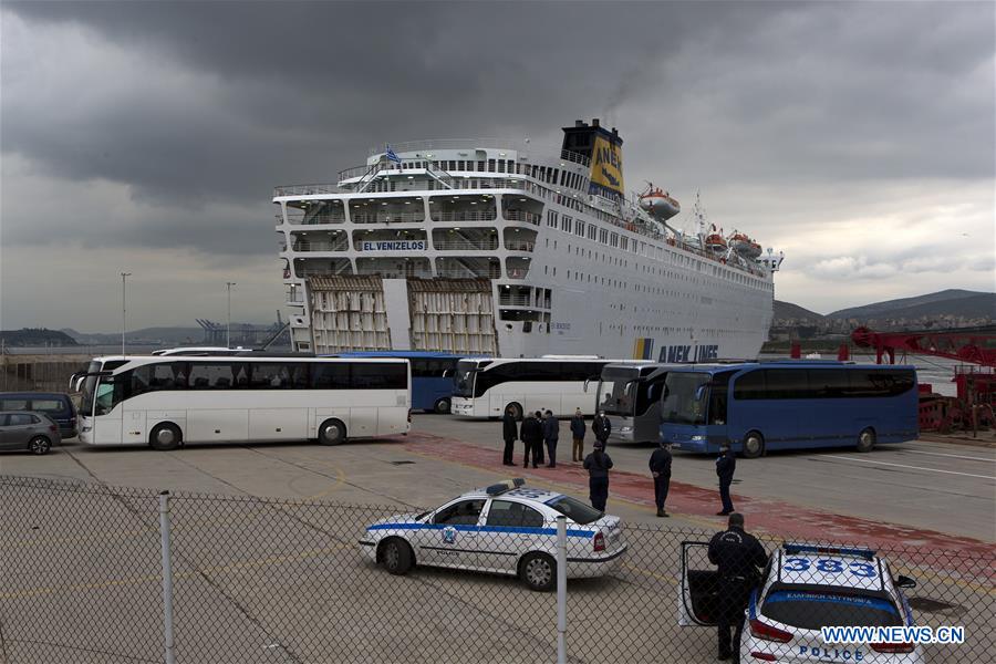 GREECE-PIRAEUS-FERRY-INFECTION-COVID-19-DOCKING