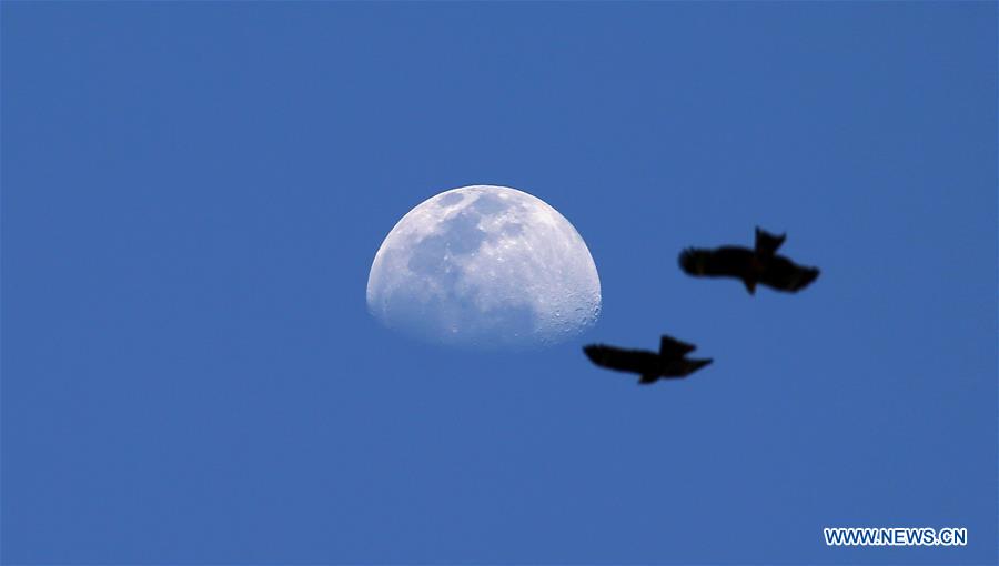 NEPAL-KATHMANDU-RISING MOON