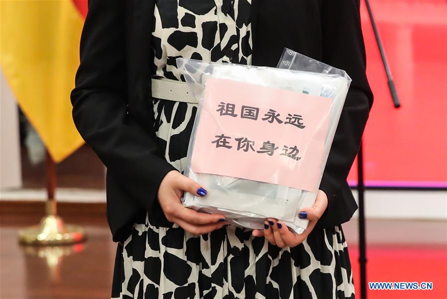 GERMANY-BERLIN-COVID-19-CHINA-OVERSEAS STUDENTS-HEALTH KITS