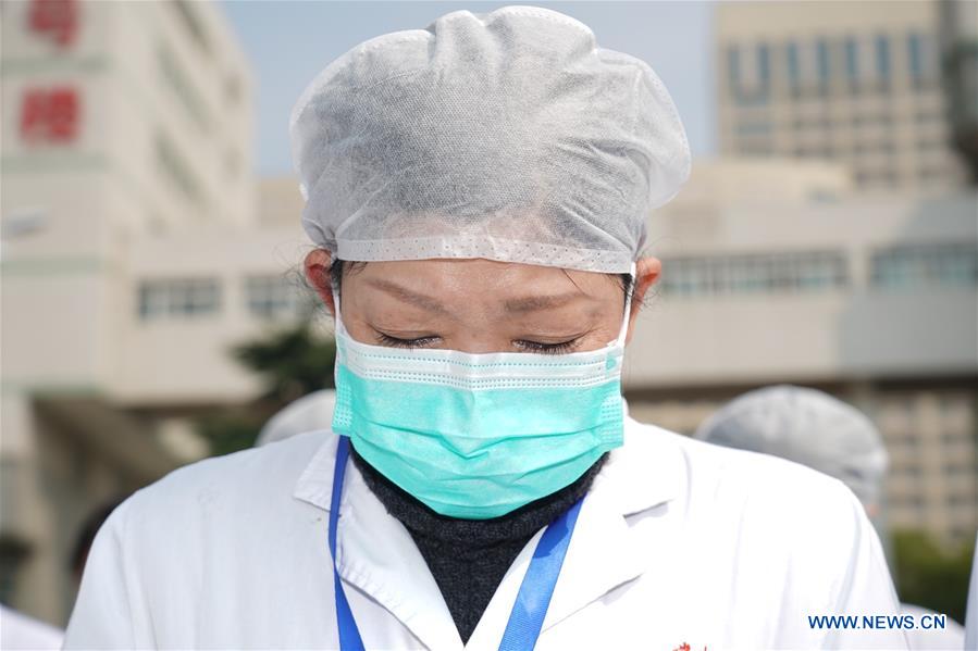 CHINA-WUHAN-COVID-19 VICTIMS-NATIONAL MOURNING-SILENT TRIBUTE (CN)