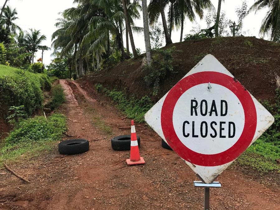 FIJI-SUVA-COVID-19-ROAD CLOSURE