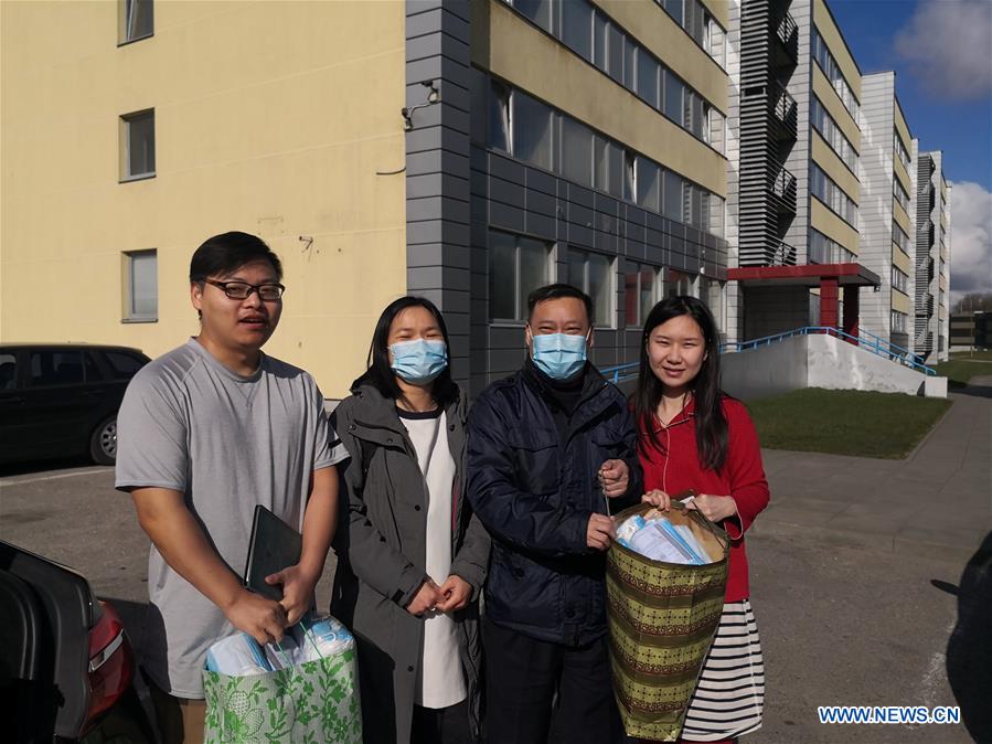 LITHUANIA-VILNIUS-COVID-19-CHINA-OVERSEAS STUDENTS-MASKS