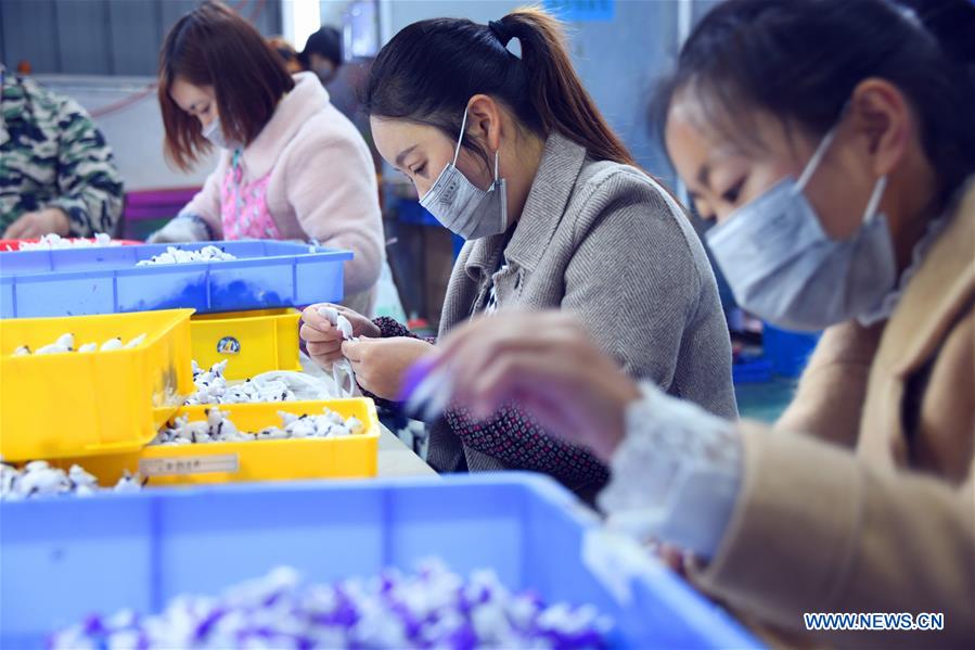 #CHINA-HUBEI-ENSHI-POVERTY-RELIEF WORKSHOP-TOYS-PRODUCTION (CN)