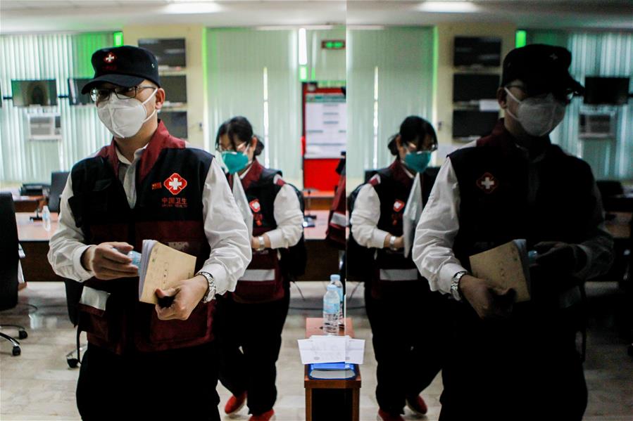 PHILIPPINES-MANILA-COVID-19-CHINESE MEDICAL TEAM-DOH-BRIEFING SESSION