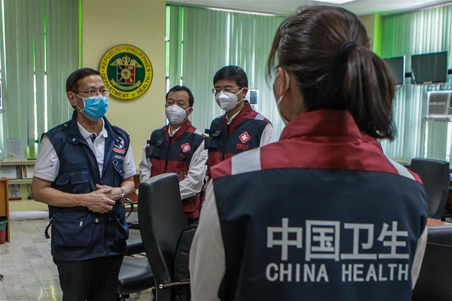 PHILIPPINES-MANILA-COVID-19-CHINESE MEDICAL TEAM-DOH-BRIEFING SESSION