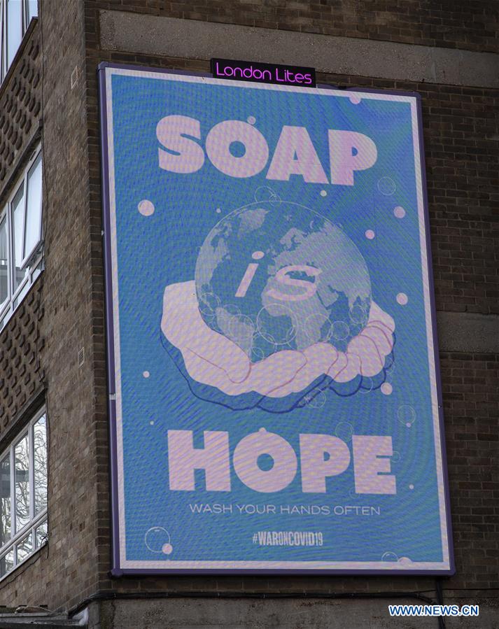 BRITAIN-LONDON-COVID-19-MESSAGES