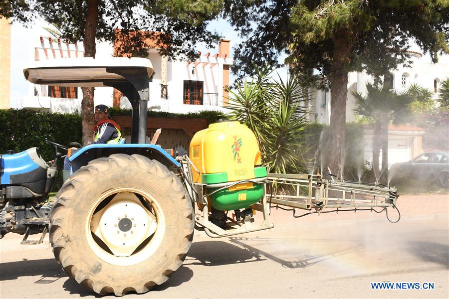 MOROCCO-RABAT-COVID-19-DISINFECTION