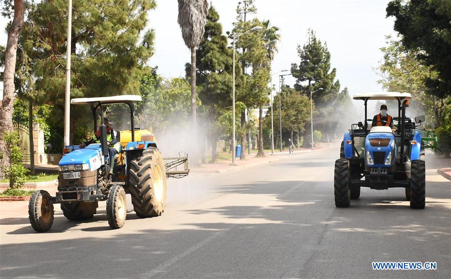 MOROCCO-RABAT-COVID-19-DISINFECTION