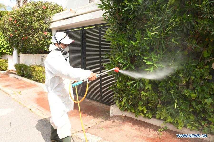 MOROCCO-RABAT-COVID-19-DISINFECTION